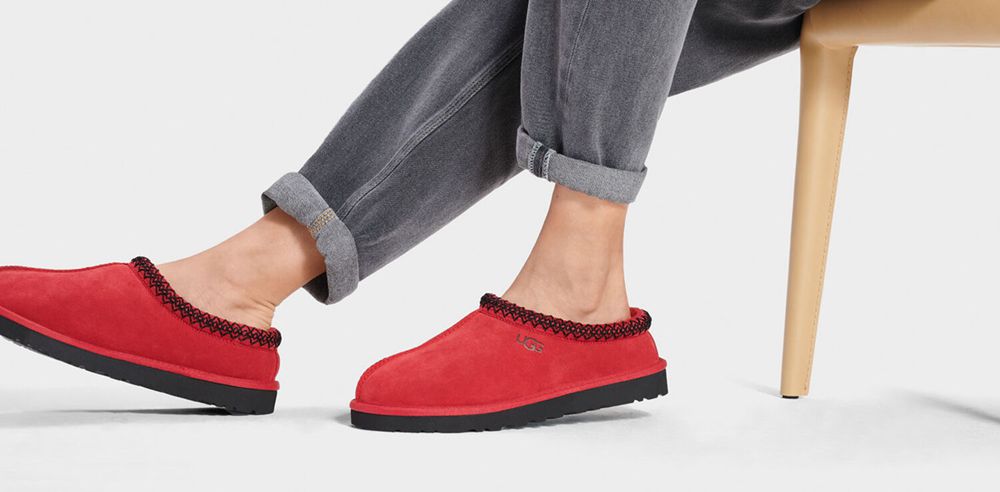 Ugg Slipper Mens - Ugg Tasman Red - 270QYGCXN